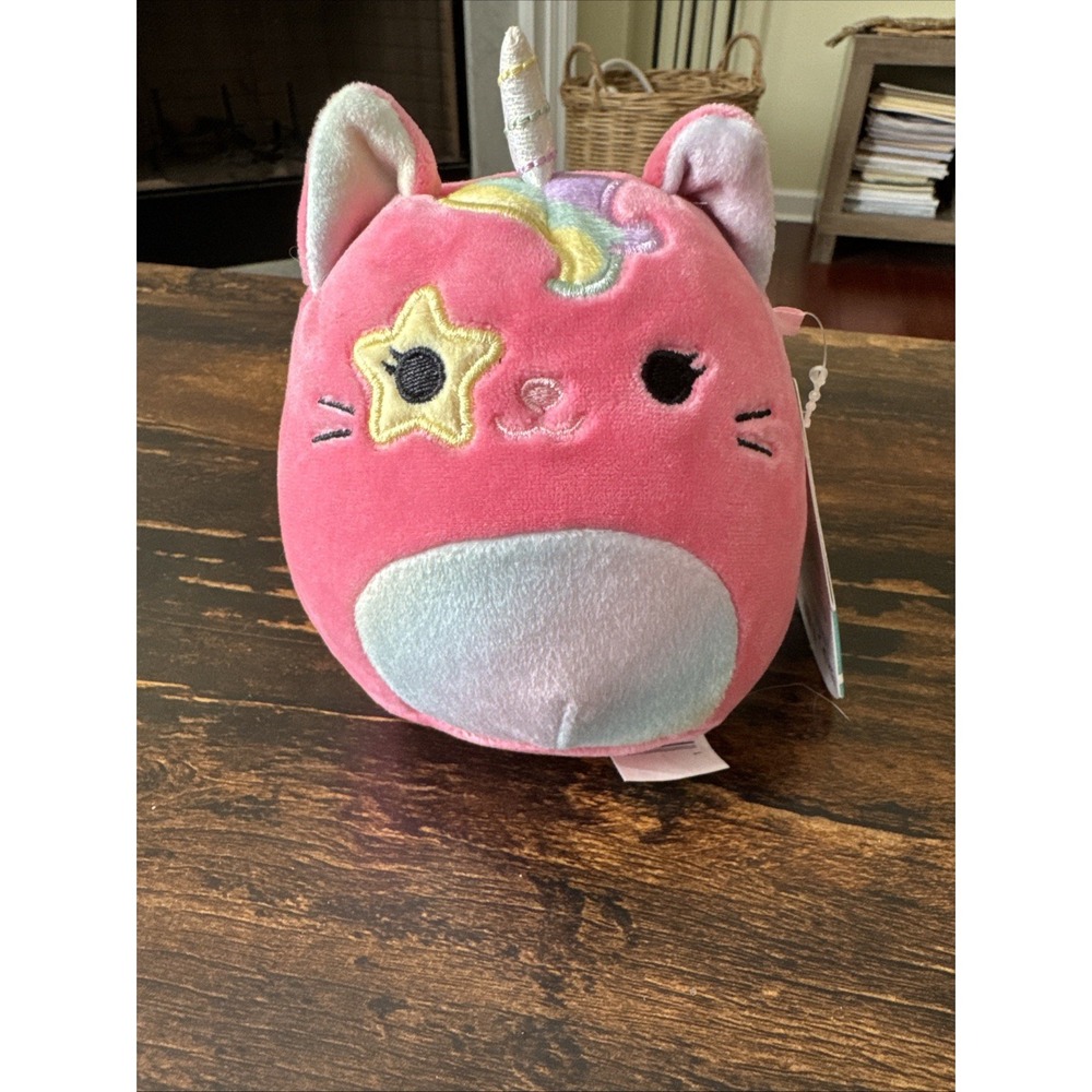 Jawares Squishmallows 8", 'Sienna The Caticorn' Pink Super Soft Plush Toy, NWT